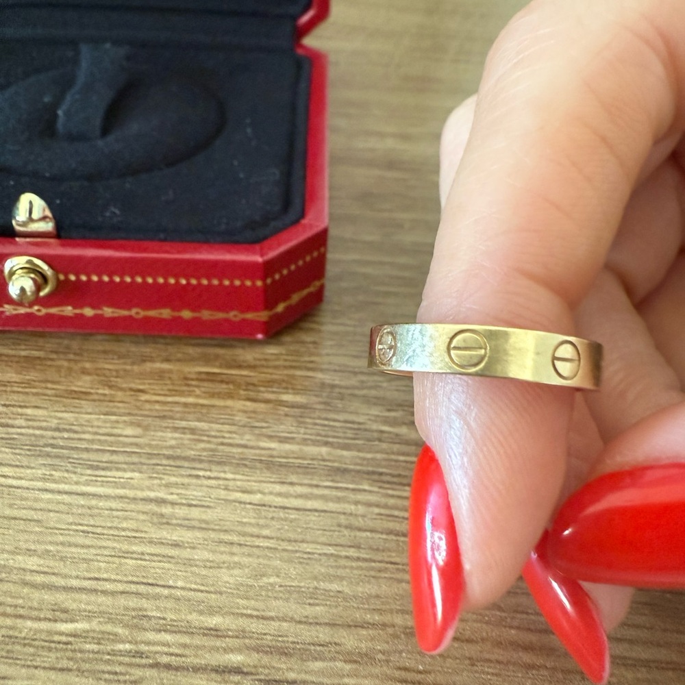 Cartier Gold Wedding Band Ring, 5.5 - Picture 6 of 6
